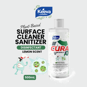 Keeva Cura All Purpose Disinfectant Concentrate No Rinse Surface Cleaner for Homes Hotel Commercial