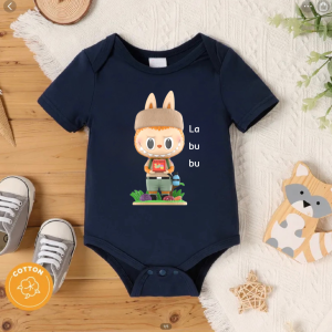 Labubu / Baju Bayi Motif Labubu / Jumper Bayi Labubu