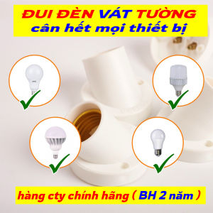Đui đèn CHỐNG CHÁY gắn tường đui đèn treo tường chịu nhiệt cao chống nước THẲNG 90 độ cao cấp đui E27