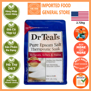 Muối Epsom ngâm trị liệu Dr. Teals 2.72kg