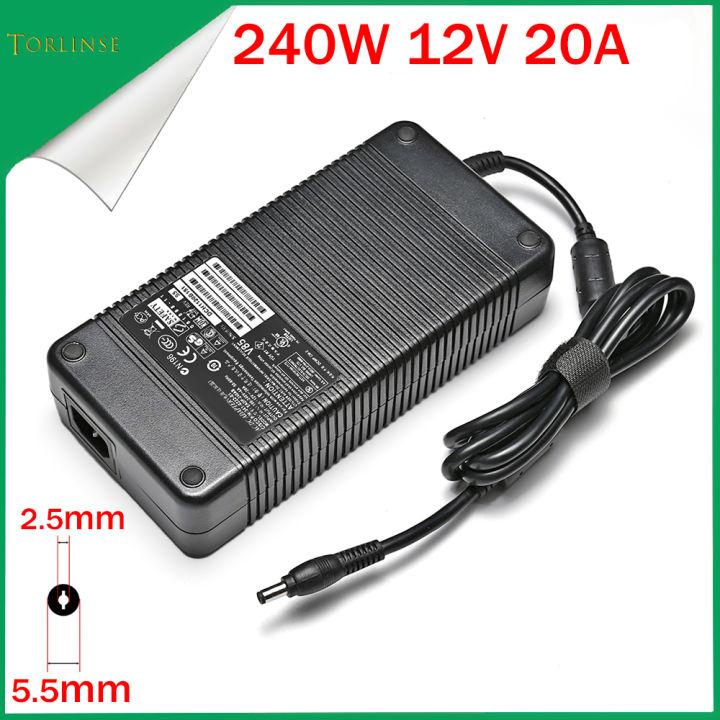 Power Cord & Adaptors 12V 20A 240W AC/DC Adapter Charger For 24Pin Pico
