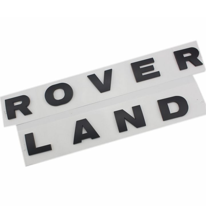 Car Hood Bonnet logo for LAND ROVER Letter emblem sticker Rear Trunk ...
