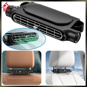 【Local delivery】2Pcs Car Rear Seat Headrest Cooling Fan 3 Speeds Adjustable Car Mounted Seat Back Cooling Fan for SUV RV Truck Sedan
