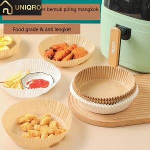 PD-011 Kertas alas airfyer sekali pakai tahan panas anti lengket isi 50pcs baking paper serbaguna oven microwave bentuk piring mangkok