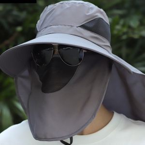 Topi Bucket Rimba Hat Hiking  Topi Gunung Pantai Visor Rimba Outdoor Hiking Hutan Camping Hat Tali Cream Army Outbound Lapangan Kemping Mancing Shawl Pria/Wanita