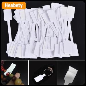 【2-3 days delivery】 100pcs White Price Label Tags with Hanging String Jewelry Stationery Shoes Cloth