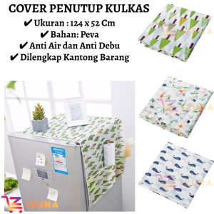 [IZUNA] Cover Kulkas Waterproof / Sarung Kulkas / Alas Kulkas Anti Debu / Alat Penutup Kulkas