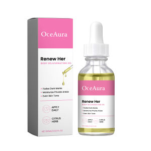 OceAura Body Brightening Oil Repairs dull skin moisturizes locks in hydration nourishes brightens and evens out skin tone