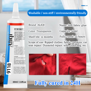 Fabric Sewing Glue 50ml Multi-purpose Fabric Glue Ultra-stick Sew Glue Quick Bonding Fast Dry Permanent Adhesive For Clothes Fabrics Fabric adhesive glue Strong Soft fabric Glue Multi Fabric Liquid Glue for Jeans Clothing Leather Fast Tack Dry Sew Glue