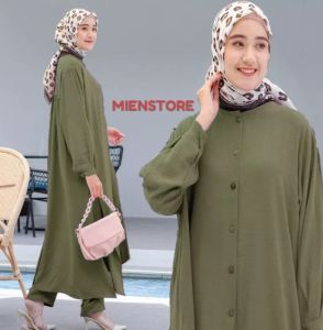 SETELAN TUNIK FULL KANCING DEPAN BELAKANG | SETELAN TUNIK CRINKLE TERBARU SAAT INI | setelan wanita terbaru 2022 kekinian viral baju setelan wanita terbaru 2022 yng viral stelan baju wanita terbaru 2022 modern one set terbaru 2022 kekinian viral dewasa