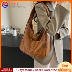 【Outdoor】 Tote Bag for Women Magnetic Closure Shoulder Bag PU Leather Trendy Large Handbag Travel Commuter Bag
