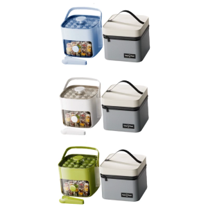 Transparent Leak Proof Ice Cubes Maker For Refrigerator Use Pressing Ice Mold with Spacious Storage Compartment