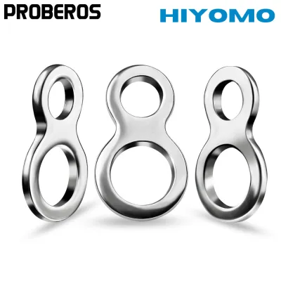 PROBEROS 20pcs/lot Heavy Fishing Double Solid Ring 304 Stainless Steel Sea Fishing Lures Trolling Connectors Jigging Rings Swivels Fishing Snap Accessories Tackle DAC003