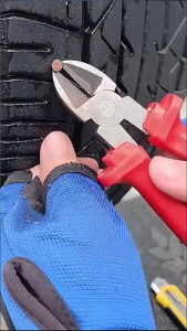 T-Handle Repair Tool to Fix Punctures and Plug Flats Tire Patches Kit for Car Motorcycle Car Tire Repair Kit Tire Plug