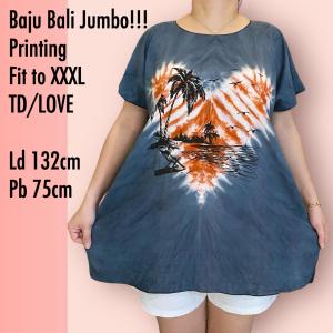 BAJU BALI ATASAN BLOUSE JUMBO PRINTING FIT TO XXXL TD/LOVE REAL PICT