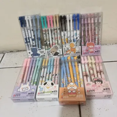 Pulpen bisa di hapus murah karakter isi 12 pcs/1 lusin