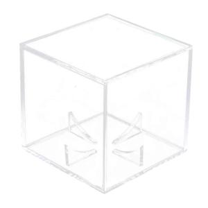Durable Square Baseball Show Box Sports Supplies Autograph Ball Protector Clear UV Protected Acrylic Boxes 3 inch