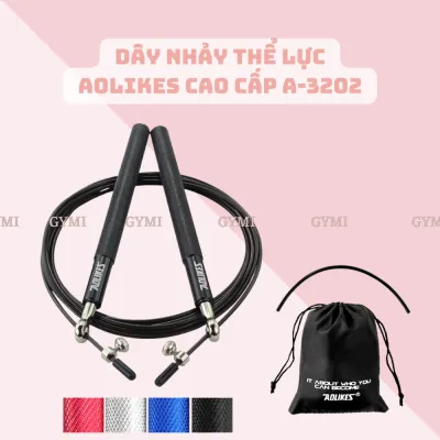 Dây Nhảy Thể Dục Dây Nhảy Thể Lực Giảm Cân Lõi Thép Tay Nắm Hợp Kim Nhôm Cao Cấp Aolikes AL3202 - DN-AL3202