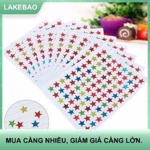 【LAKEBAO】 880 Miếng dán hình ngôi sao nhãn cho học sinh trẻ em Đồ thủ công tự làm phần thưởng giáo viên