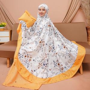 Mukena Rayon Jumbo Adem Nyaman Lembut Halus Mewah Atasan Bawahan Cantik Kain Panjang Fatimah