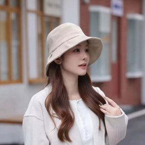Fatai Clashing color basin hat fisherman hat female sunshade sunscreen outing sun hat