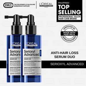LOreal Professionnel Serioxyl Anti-Hair Loss and Anti-Hair Thinning Denser Hair Serum Duo Bundle