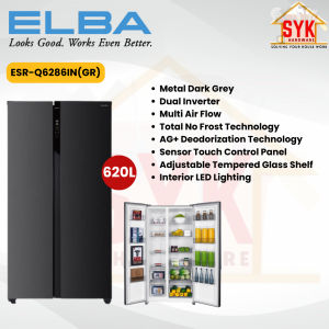 SYK Free Shipping Elba ESR-Q76591N ESR-Q6286IN ESR-R5398IN ESR-R53381IN Side-By-Side Refrigerator Fridge Peti Sejuk