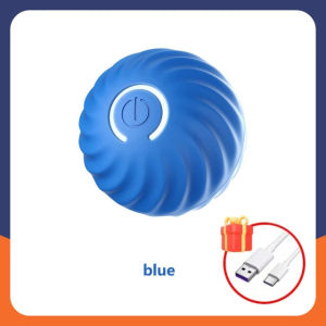 (Local Stock)Kebidumei Smart Dog Toy Ball Automatic Moving Bouncing Rolling Ball for Small Medium Dog Cat Toy USB Rechargeable Dog Ball Rubber New