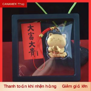 CS Mới may mắn mèo yuanbao Mèo Điện thoại chuỗi máy ảnh phím dây chuỗi Dễ Thương Dây Móc khóa quà tặng năm mới