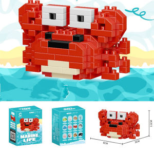 MEKANSM Kehidupan Laut Mini Bricks Toys Mainan Bricks Building Blok Kartun Mainan Balok Susun