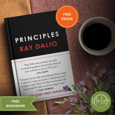 Principles by Ray Dalio (paperback) w/ Free Ebook and Bookmark