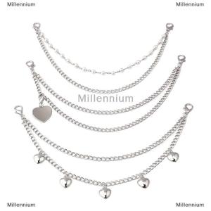 [COD] Millennium Multi-layer Metal Chain strap DIY Personality Butterfly Heart Star Pendant Shoulder Bag Chain Straps