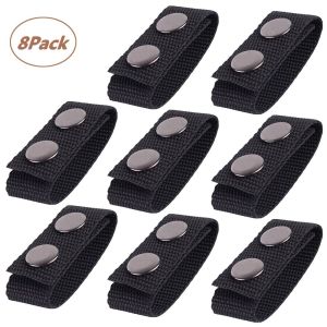 NOBLELYN 1/4/8Pcs Portable Outdoor Double Snaps Heavy Duty Nylon Strap Belt Buckle Belt Keeper
