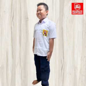 setelan seragam smp negeri lengan pendek anak laki laki-Shandys Uniform