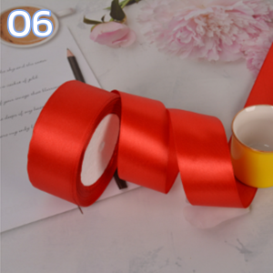 ริบบิ้นผ้าซาติน ริบบิ้นผ้า หน้ากว้าง 4CM  ยาว25 หลา/ม้วน แฮนด์เมด DIY ริบบิ้นดอกกุหลาบ ริบบิ้นตกแต่ง