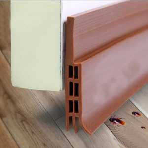 Lis Penghalang bawah Pintu Anti Serangga Anti Air Door Bottom Seal 100 cm Coklat