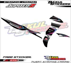 STRIPING VARIASI YAMAHA JUPITER Z BURHAN SUPER GLOSSY / STICKER LIST MOTOR YAMAHA JUPITER Z BURHAN