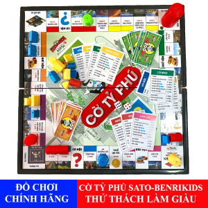 (FREE SHIP - HOÀN TIỀN) Đồ Chơi Trí Tuệ Sato Cờ Tỷ Phú Board Games Khám Phá Tư Duy Làm Giàu Của Bé Quà tặng sinh nhật cho bé - quà trung thu giáng sinh cho bé