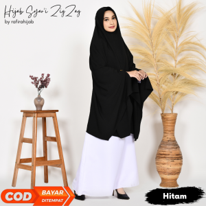 BUJANGSTORE - Hijab Syar’i Jumbo Zigzag Ity Crepe Premium Free Cadar / Others / bujangstore syar’i / jilbab umroh dan haji / khimar panjang / bujangstore jumbo / cadar nikop terbaru 2022 / bujangstore.id / cadar / Bisa bayar di tempat [COD]