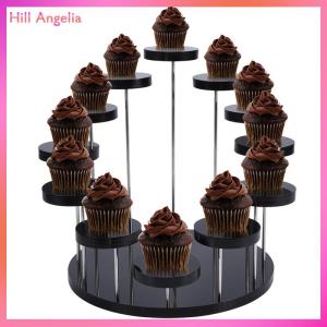 [Hill Angelia] Cupcake Stand Acrylic Display Stand For jewelry Cake Dessert Rack Party Decor