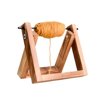 Detachable Frame Wool Storage Rack Wooden Handmade Yarn Ball Stand Stable Rack Rotating Yarn Ball Holder Crochet Projects