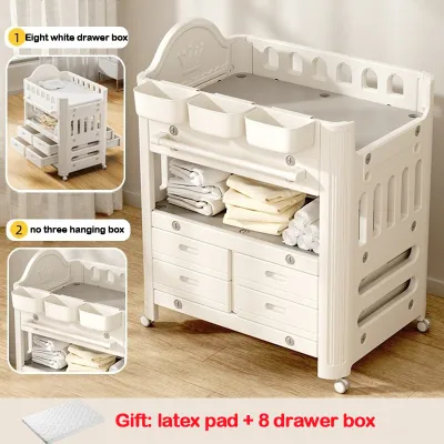 Baby Changing Table Movable Diaper Changing Table/station with Multi-Functional Baby Bed baby cot meja ganti popok宝宝尿布台