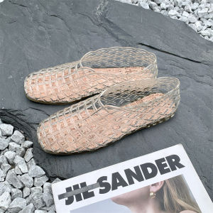 Free Shipping New Mesh Shoes Sandals For Women Beach PVC Jelly Mesh Hollow Flat Comfortable Slip-On WomenS Casual Slippers