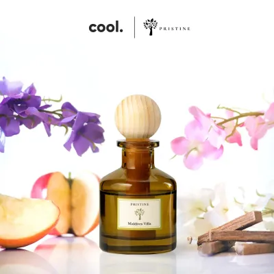 Pristine Ball Diffuser | Maldives Villa | Hotel | Essential Oil | 50ml | Wardrobe Fragrance | Scent Freshener for Wardrobe