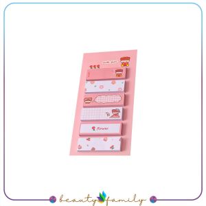 BF-A79 Sticky Note 6 Baris 120 Lembar Karakter Lucu / Kertas Memo Pembatas Buku Perlengkapan Sekolah / Sticky Notes Tempelan Lucu / 120 Sheets Korean Office Cute Note Import
