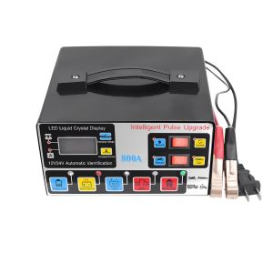 800A Smart Car Battery Charger 12V/24V Auto Pulse Repair LCD Display for Motorcycle Car Truck