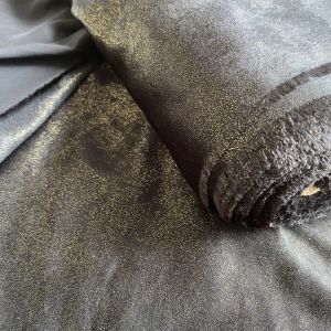 Vải Lụa Đen Óng Ánh Nhũ Khổ 1m4 - Mỏng Vừa Mềm Rũ Nhẹ - May Váy Đầm Đồ Thiết Kế Trang Trí