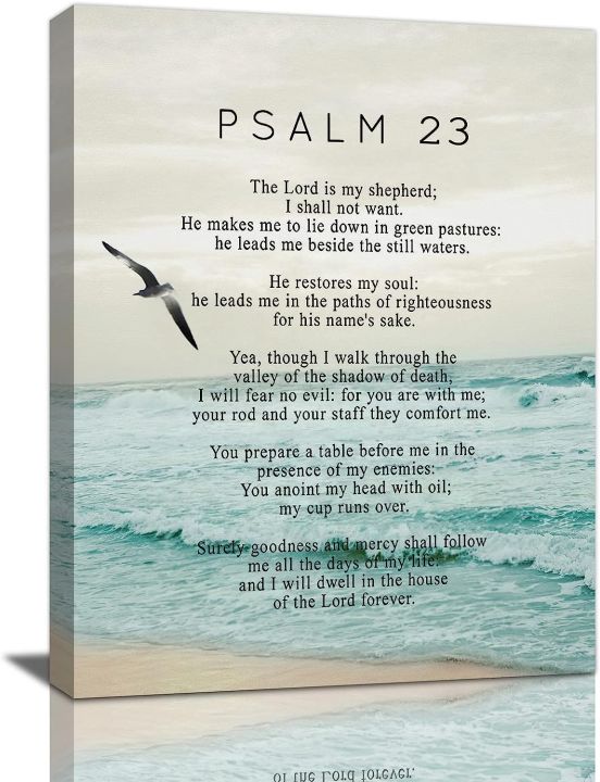 Transform Your Space: The Beauty of Psalm 23 Wall Decor