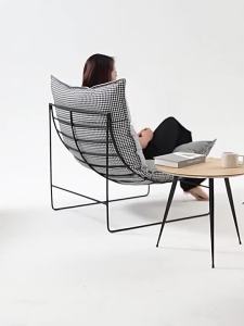 LZ-Influencer Lazy Sofa Single Small Iron Apartment Minimalist Light Luxury Leisure Bedroom Balcony Chair