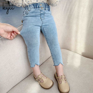 KYII Girl Denim pants summer Casual Korean Long Pant kyii0144
